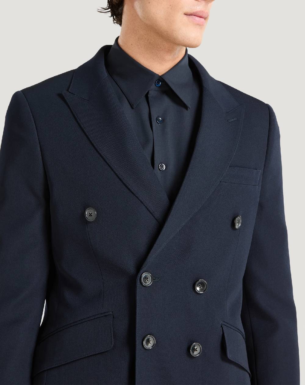 Pt Torino Blazer in lana granité Sconto