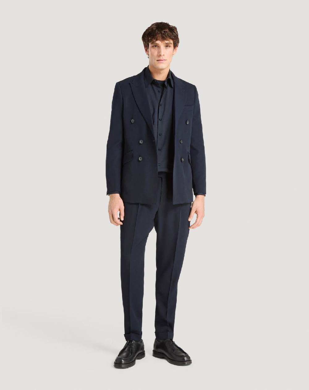 Pt Torino Blazer in lana granité Sconto