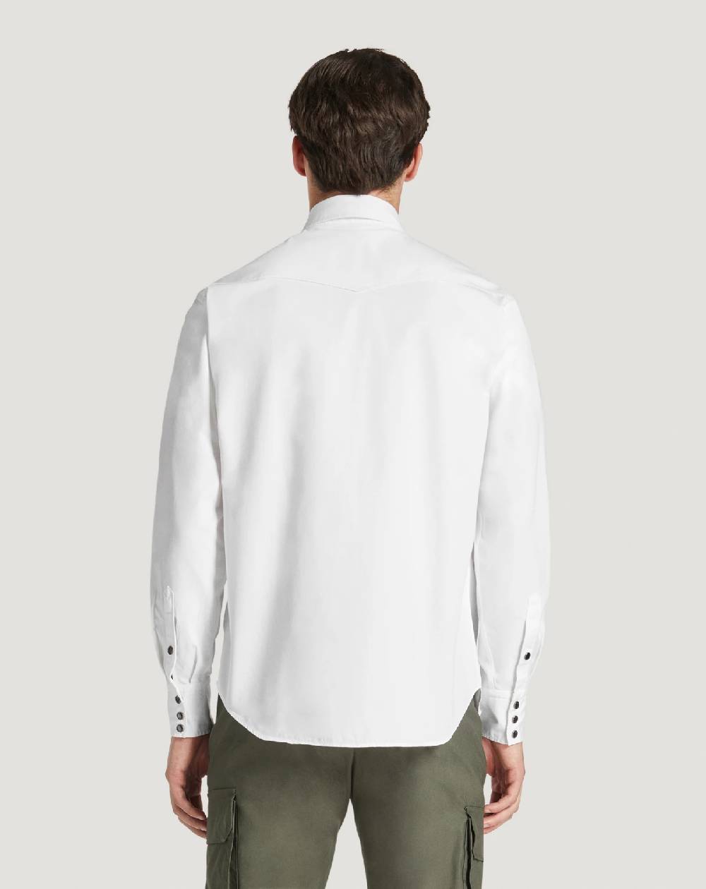 Pt Torino Camicia in gabardina di cotone Saldi Di Fabbrica
