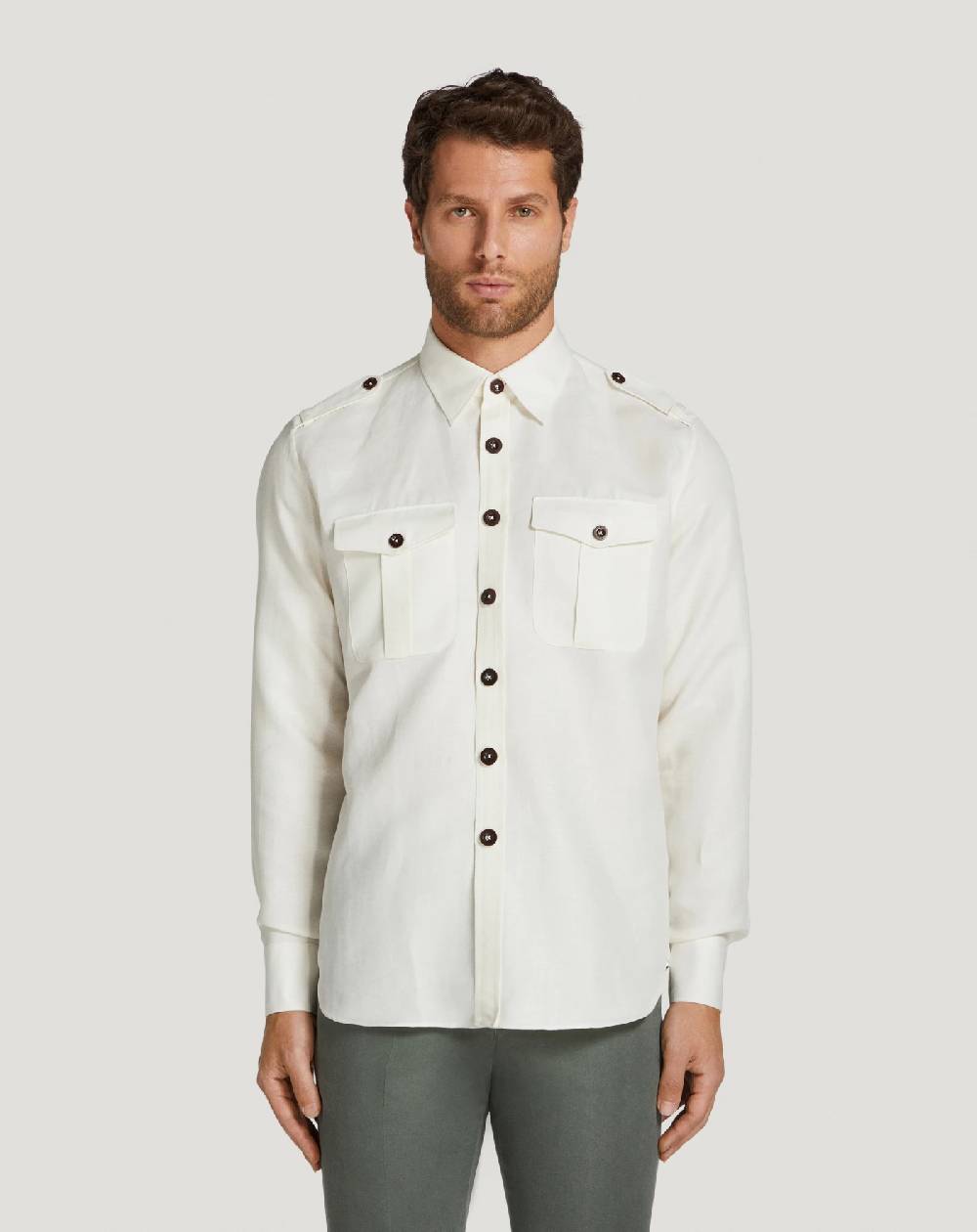Pt Torino Camicia in twill Moda
