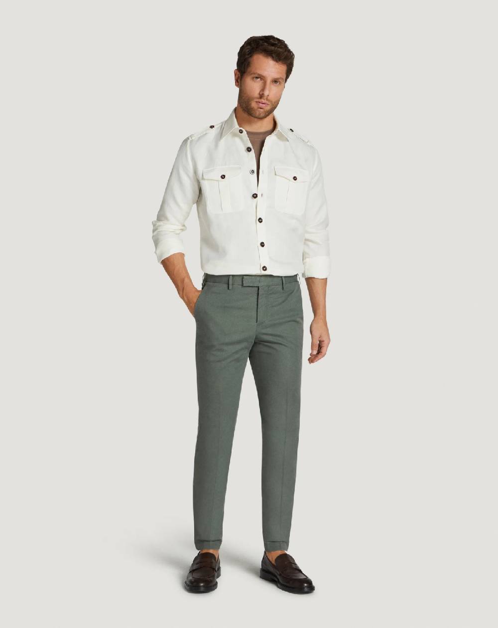 Pt Torino Camicia in twill Moda