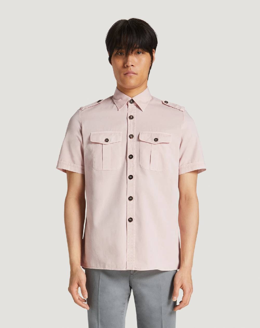 Pt Torino Camicia in gabardina di cotone Italy