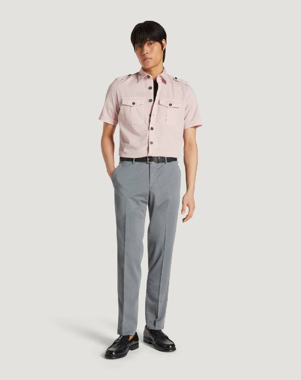 Pt Torino Camicia in gabardina di cotone Italy