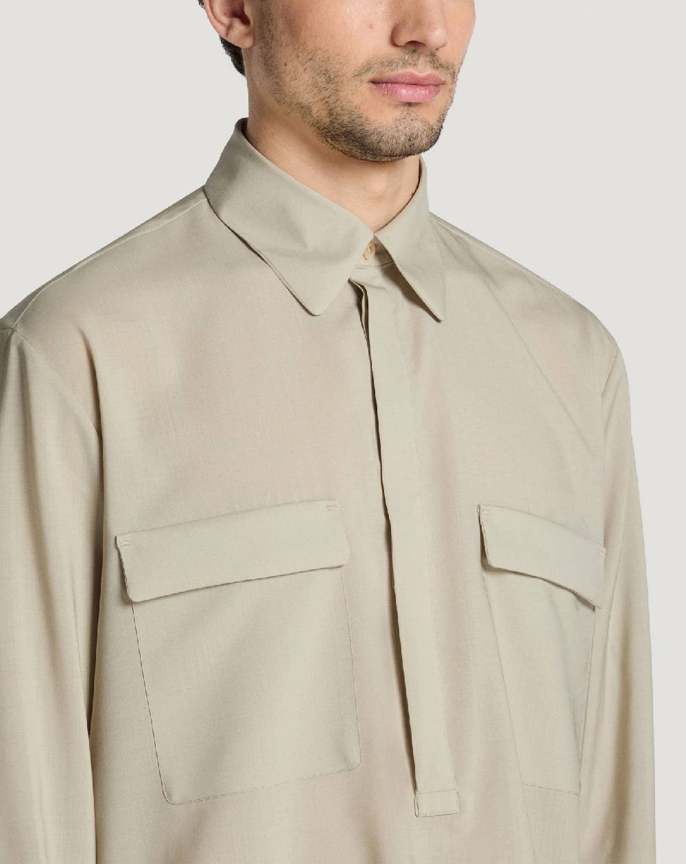 Pt Torino Camicia in lana Italia