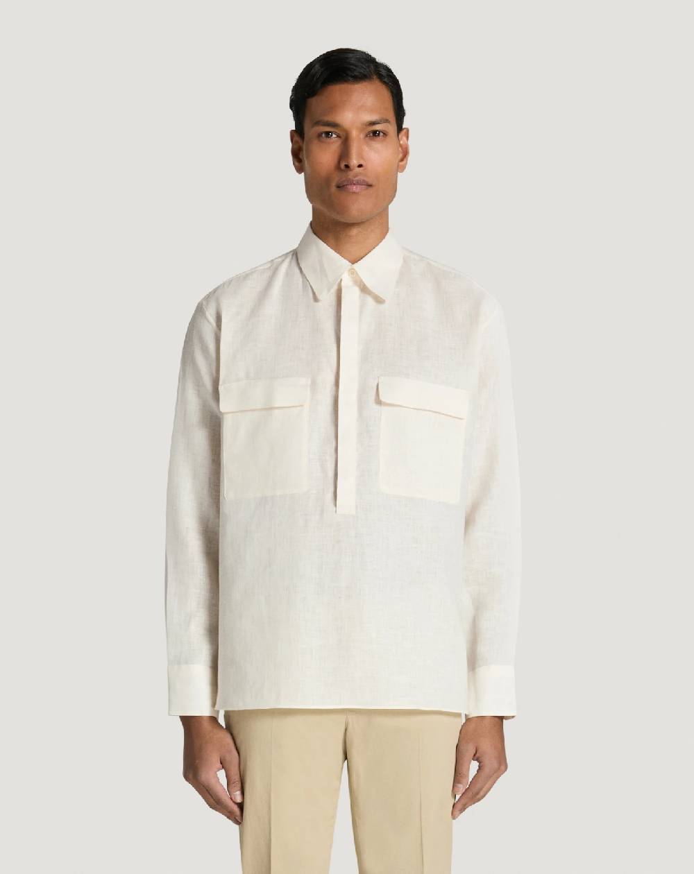 Pt Torino Camicia in lino Qualità Garantita