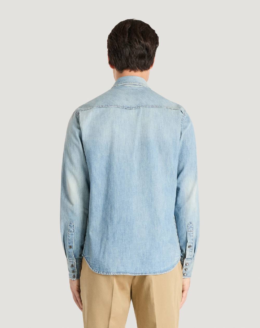Pt Torino Camicia in denim Consegna Veloce
