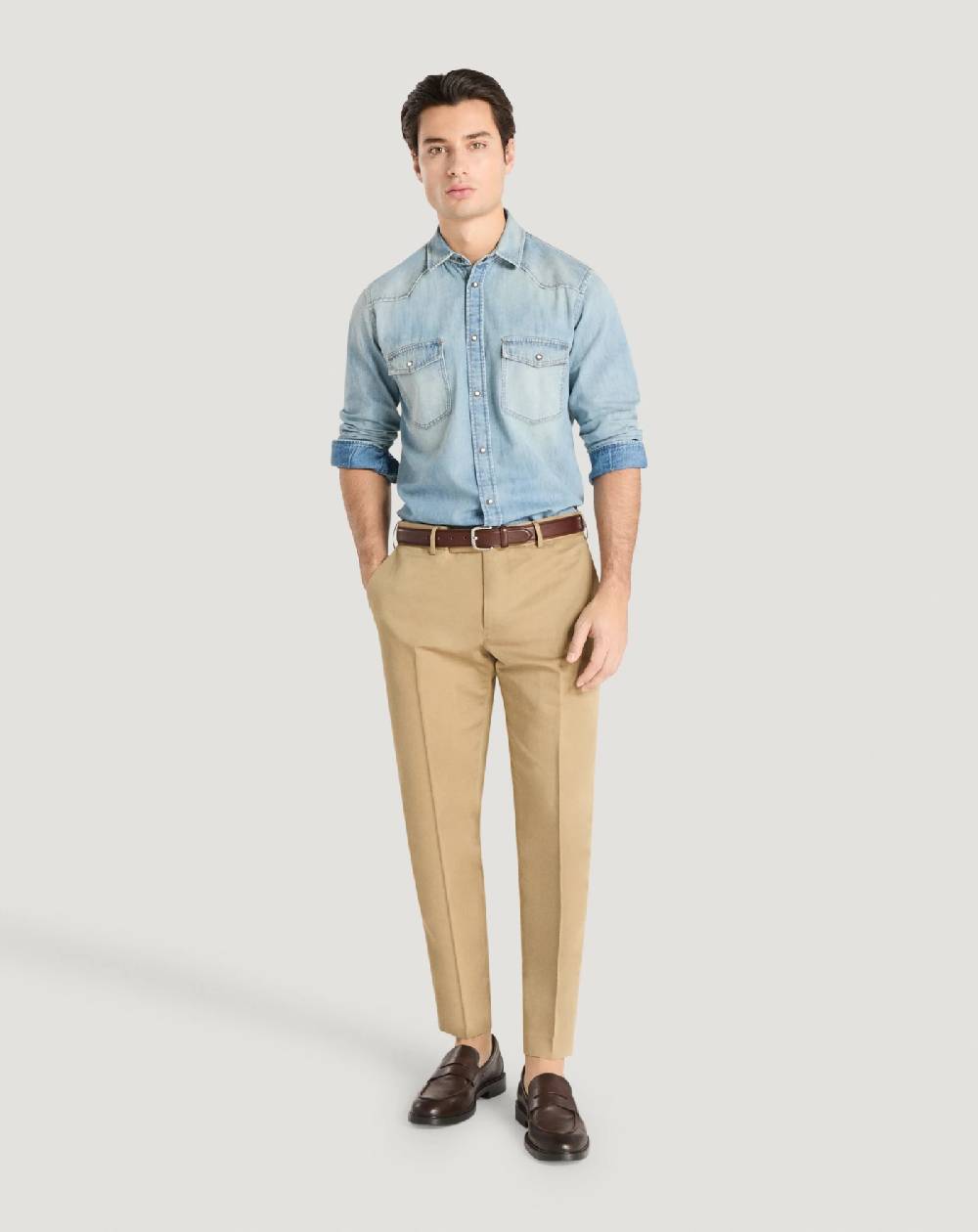 Pt Torino Camicia in denim Consegna Veloce