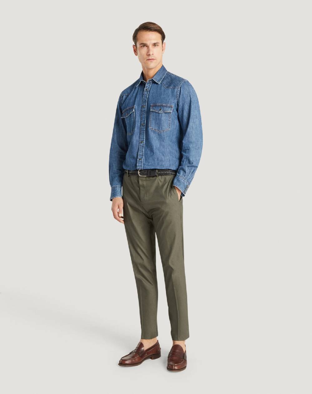 Pt Torino Camicia in denim Promozione Limitata