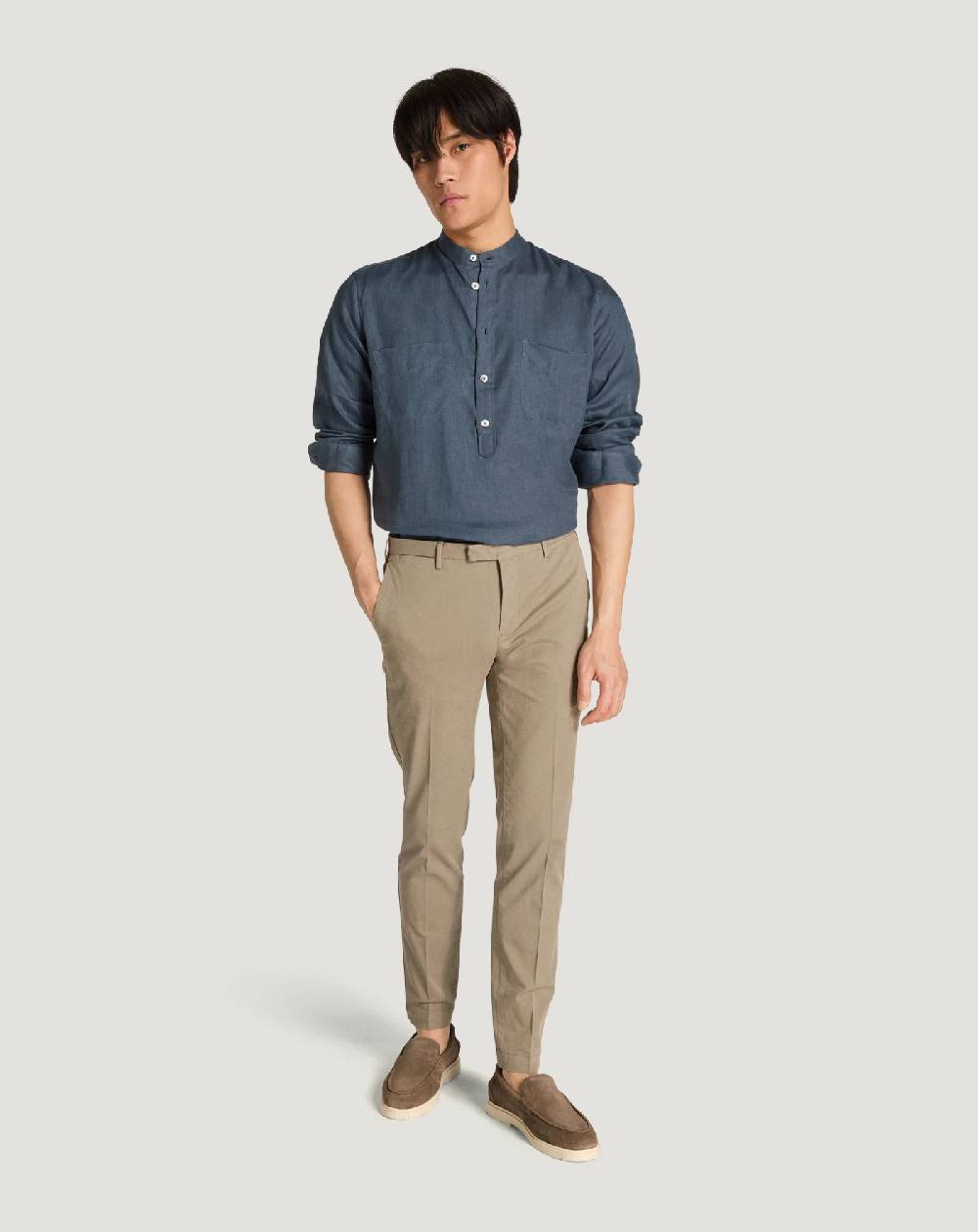 Pt Torino Camicia in lino Fino Al -60%