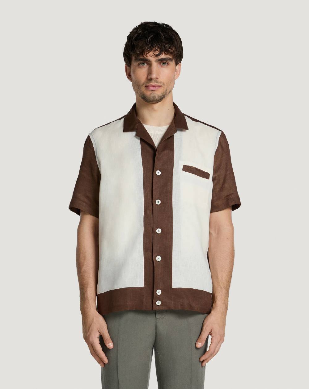 Pt Torino Camicia in lino Sconto