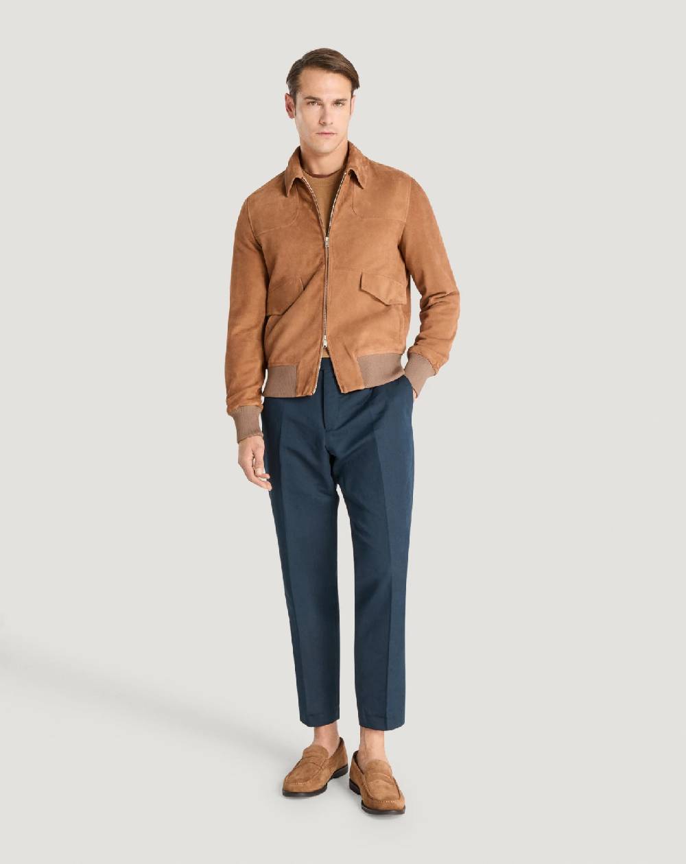 Pt Torino Bomber in suede Prezzo Ridotto