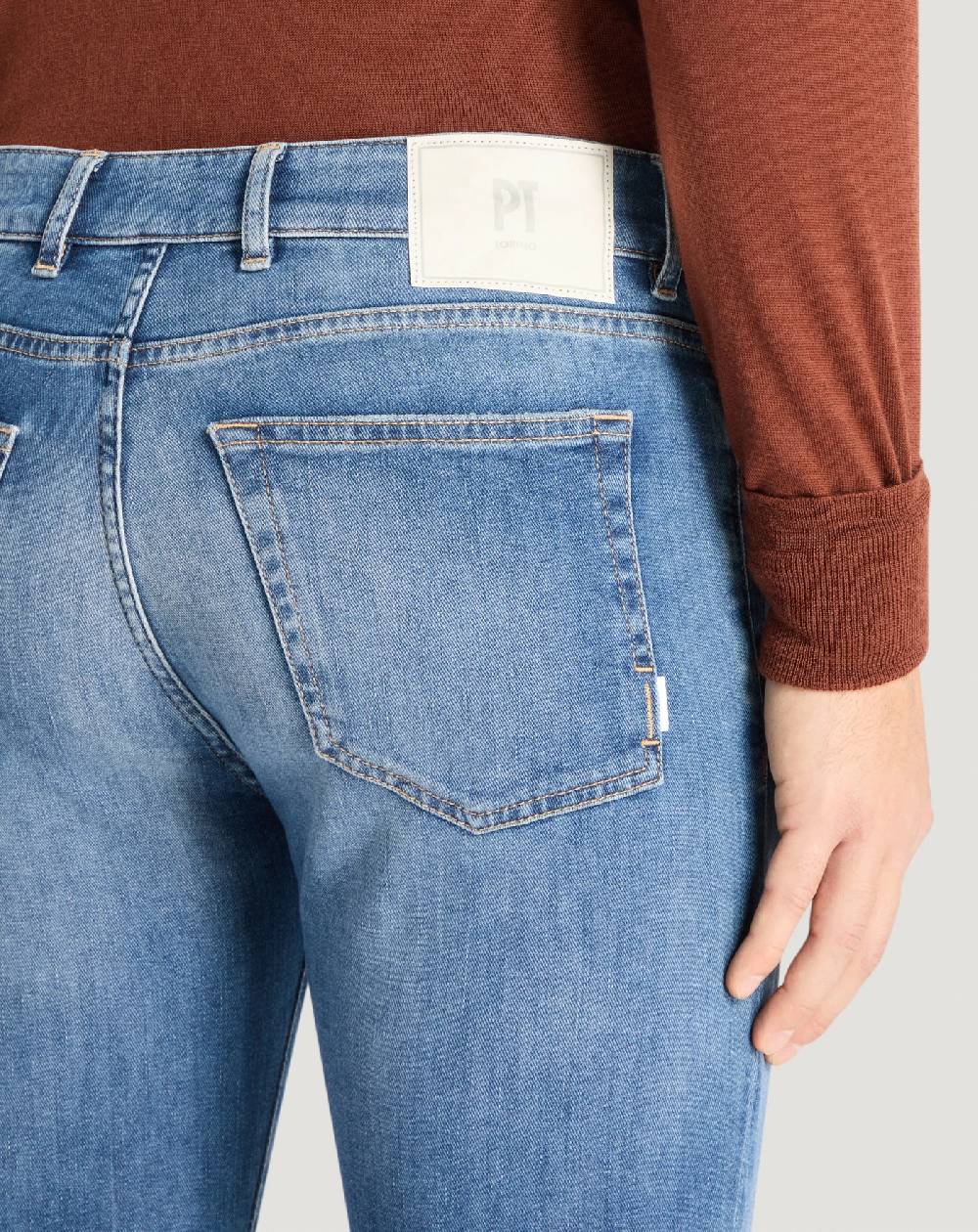 Pt Torino Jeans Swing in denim soft touch Hotsell
