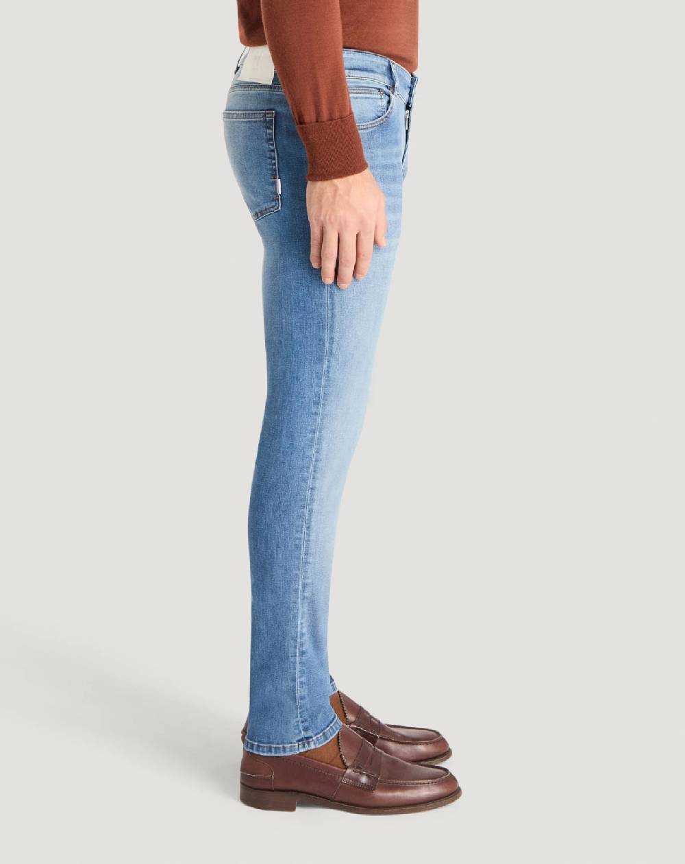 Pt Torino Jeans Swing in denim stretch indigo Vendita Calda