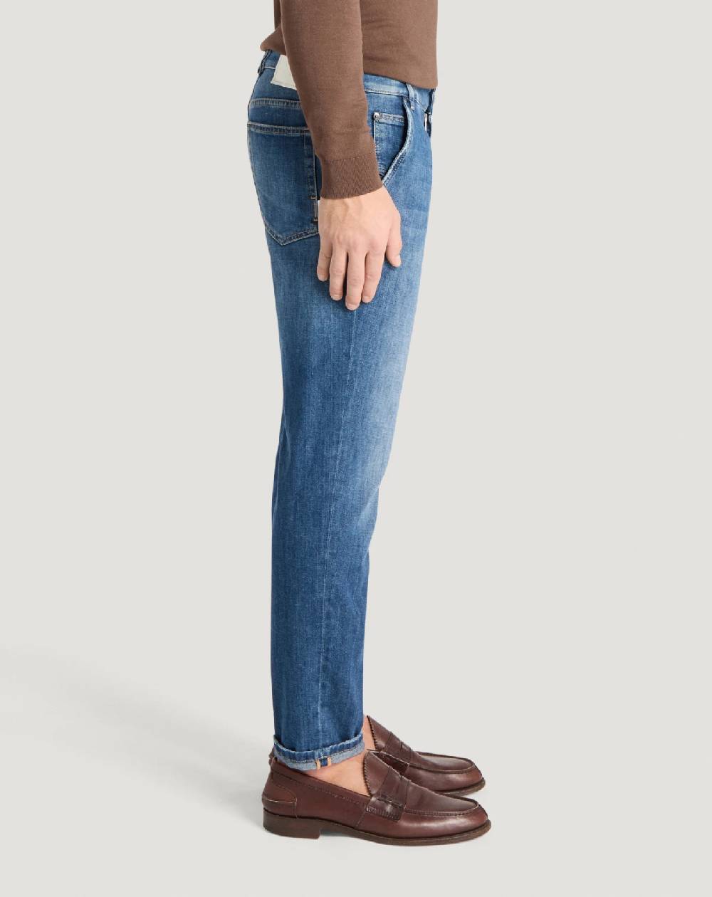 Pt Torino Jeans Indie in denim soft touch Vendita Economica
