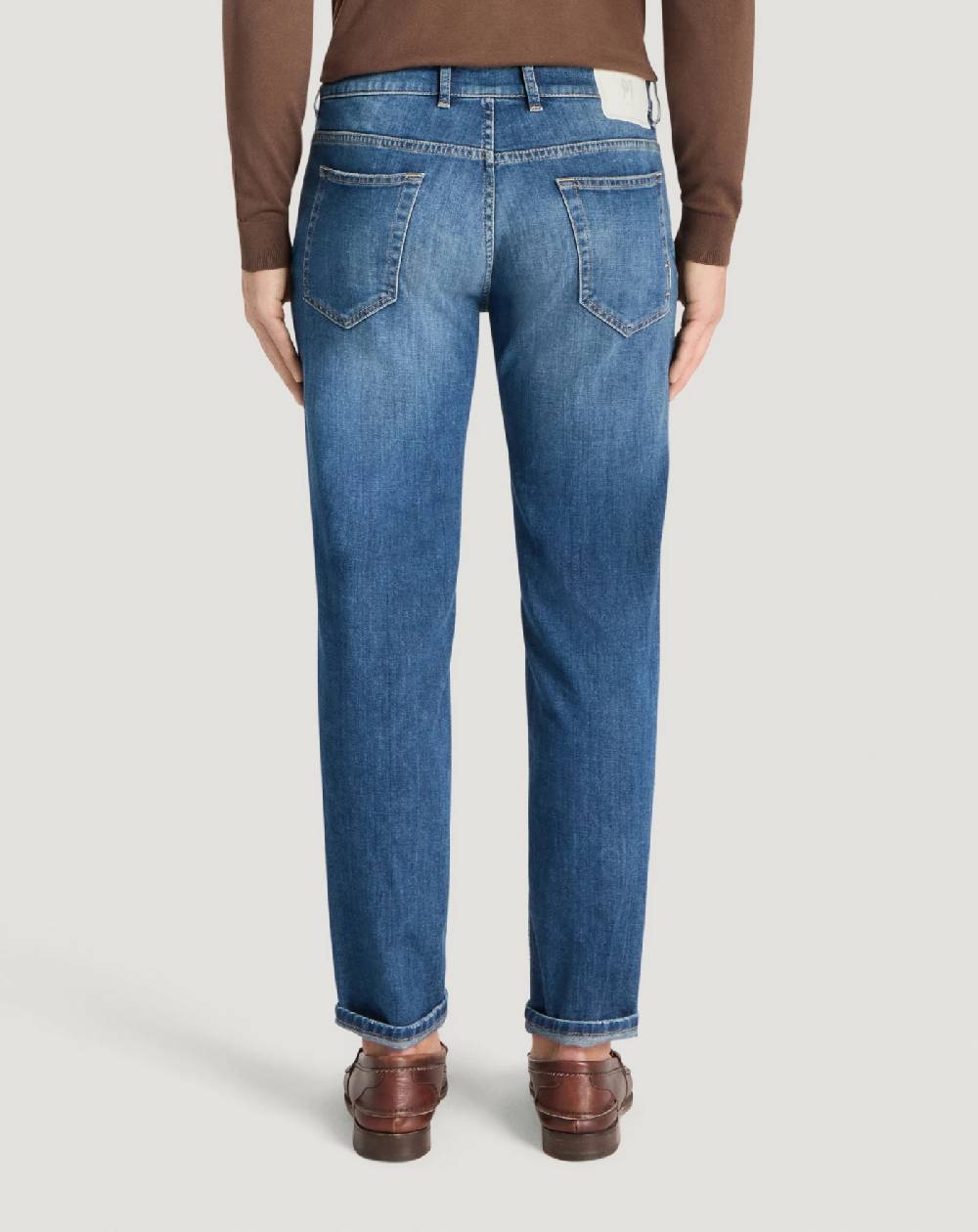 Pt Torino Jeans Indie in denim soft touch Vendita Economica