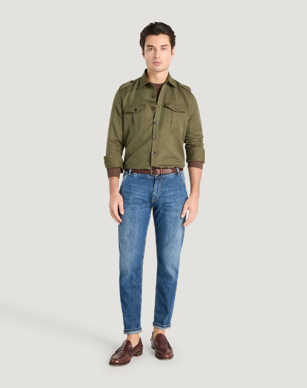 Pt Torino Jeans Indie in denim soft touch Vendita Economica