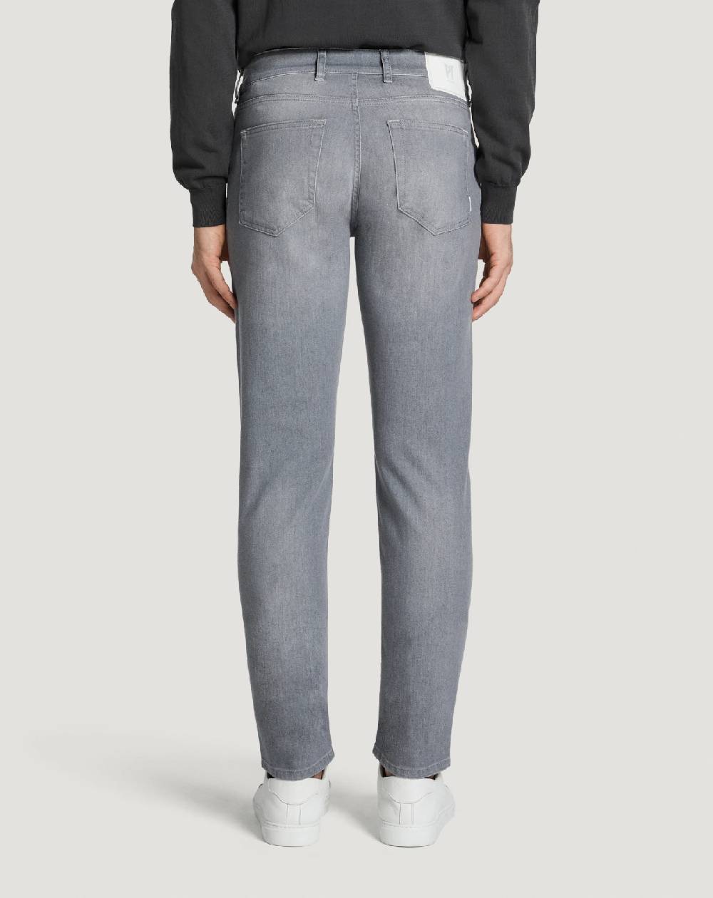 Pt Torino Jeans Swing in light grey denim Saldi Di Fabbrica