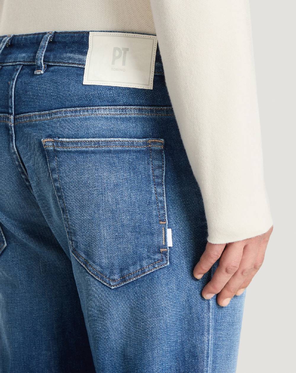 Pt Torino Jeans Reggae in denim stretch Vendita