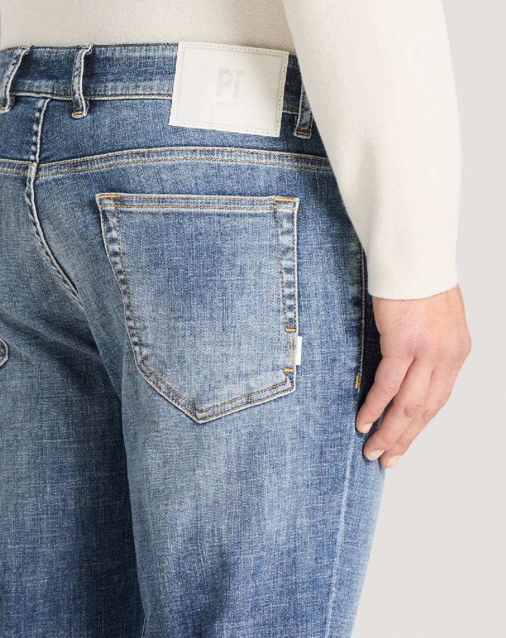 Pt Torino Jeans Reggae in denim organico stretch Promozione