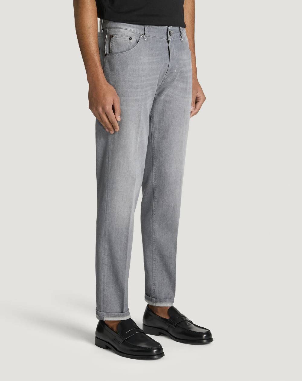 Pt Torino Jeans Reggae in light grey denim Pezzi Unici