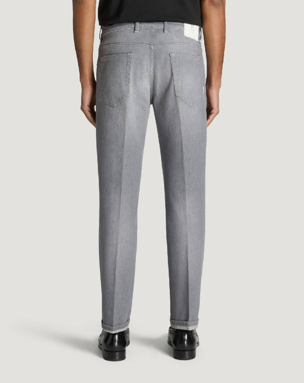 Pt Torino Jeans Reggae in light grey denim Pezzi Unici