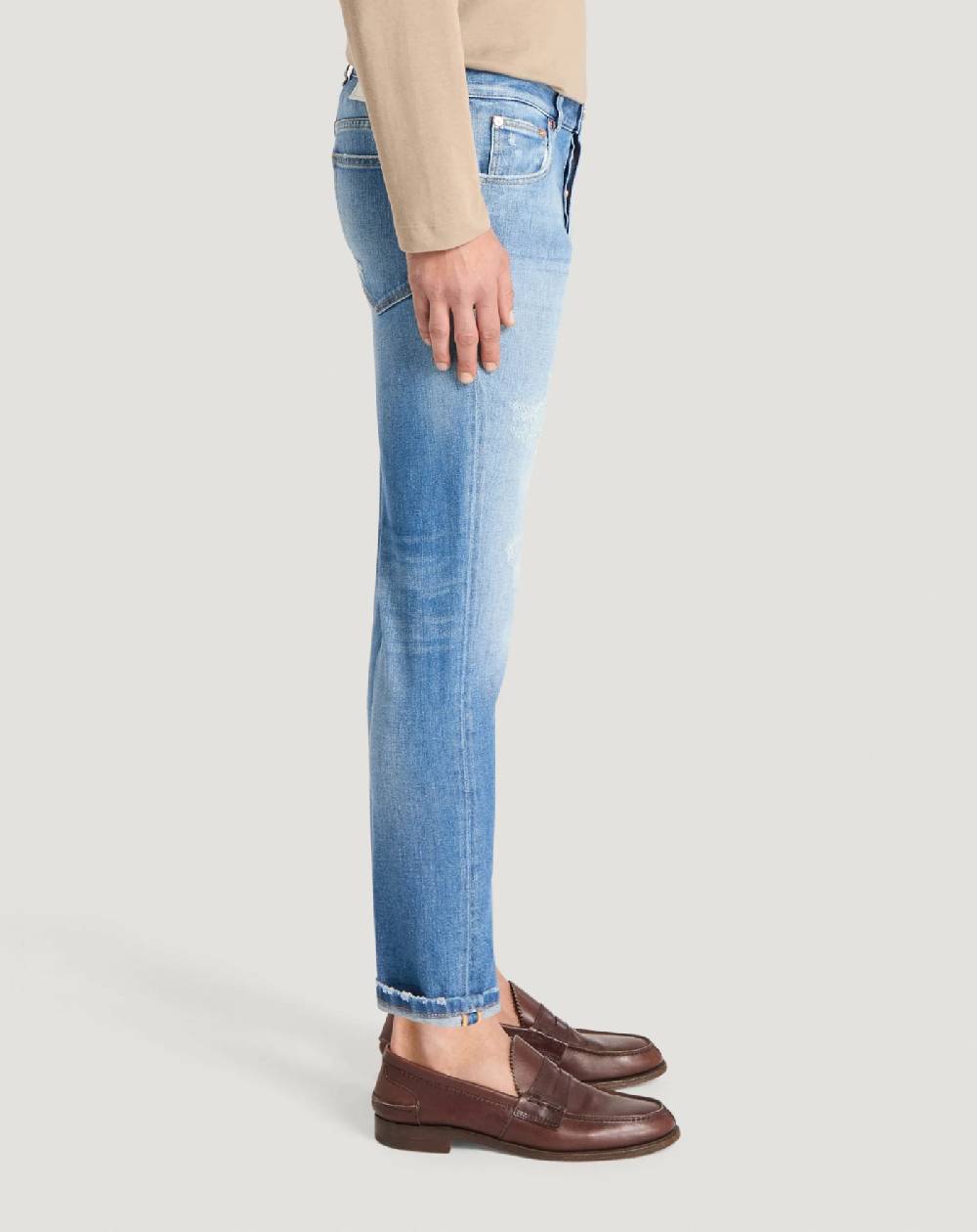 Pt Torino Jeans Reggae in denim stretch indigo Negozi Online