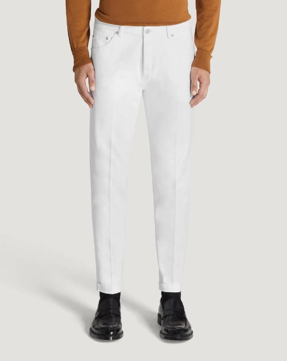 Pt Torino Jeans Reggae in denim superwhite Consegna Veloce