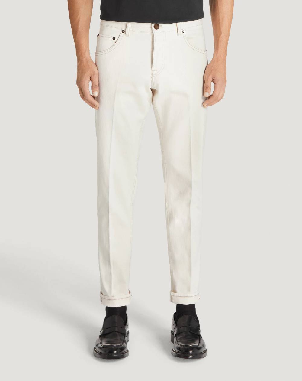 Pt Torino Jeans Dub in denim cimosato Fino Al -60%