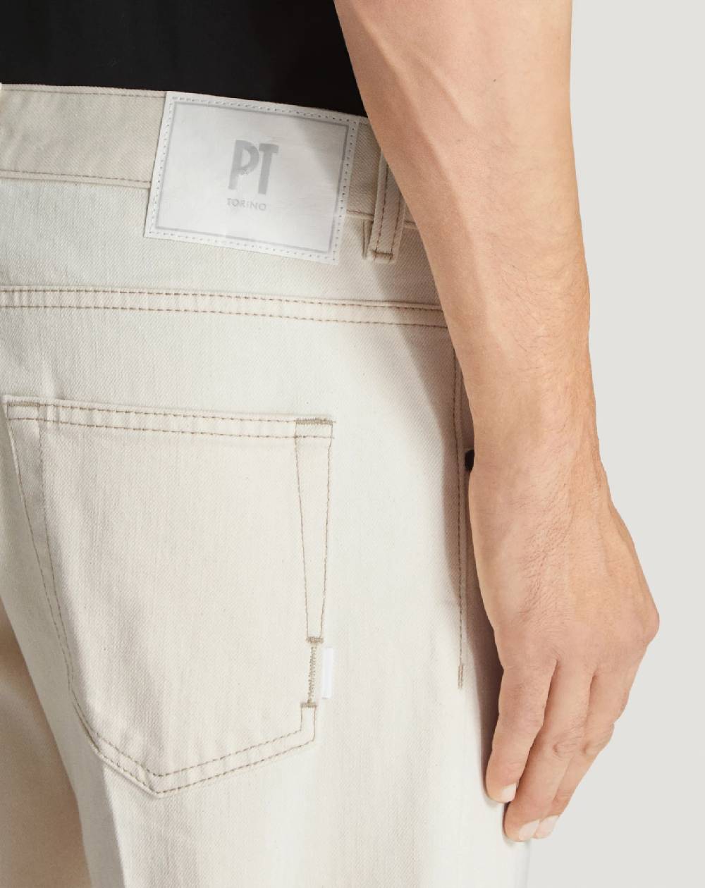 Pt Torino Jeans Dub in denim cimosato Fino Al -60%