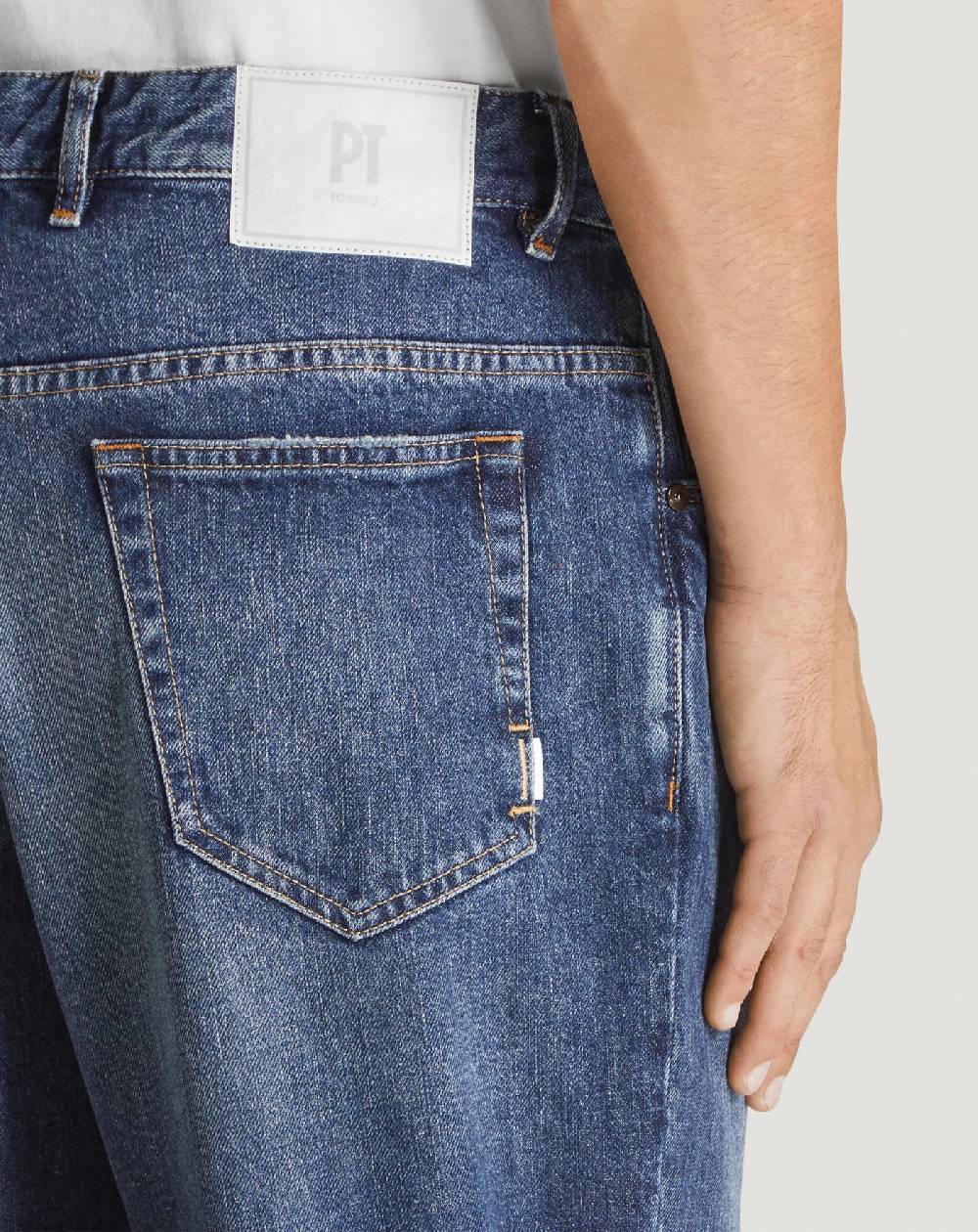 Pt Torino Jeans Rebel in denim vintage Prezzo Ridotto