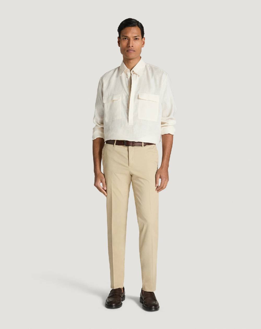 Pt Torino Pantaloni Slim in gabardina stretch Novità