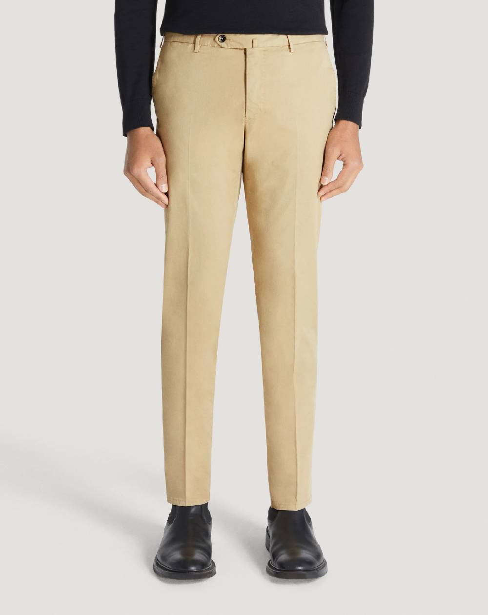 Pt Torino Pantaloni Superslim in gabardina stretch Presa