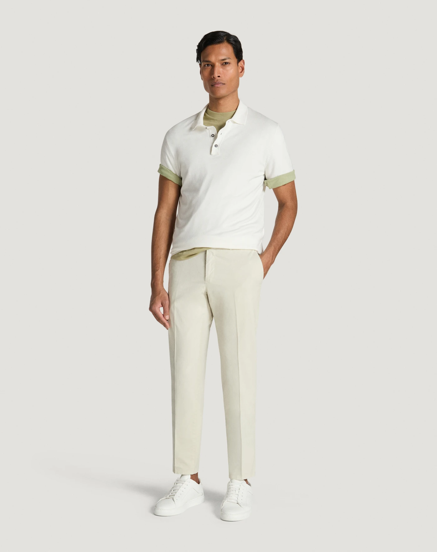 Pt Torino Pantaloni Slim in gabardina stretch Economico