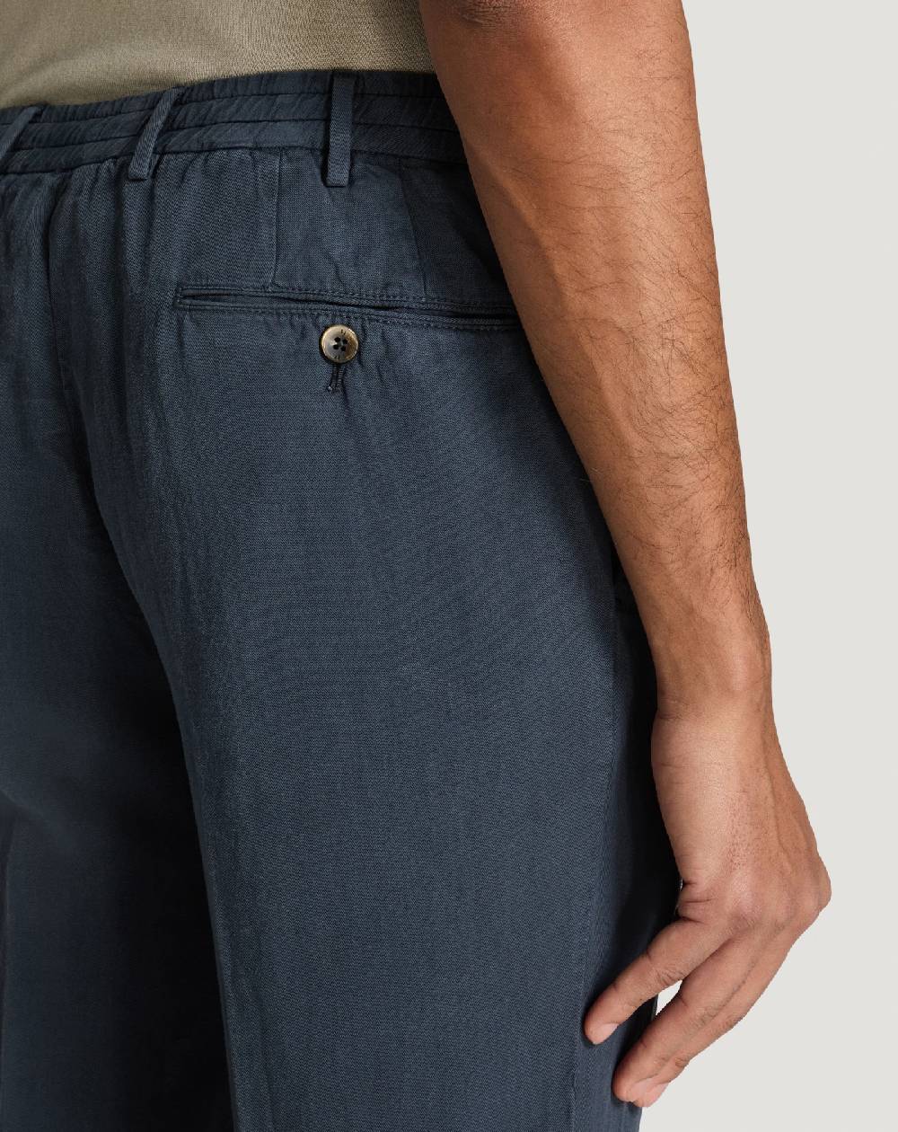 Pt Torino Pantaloni Slim in cotone e lino batavia Hotsell