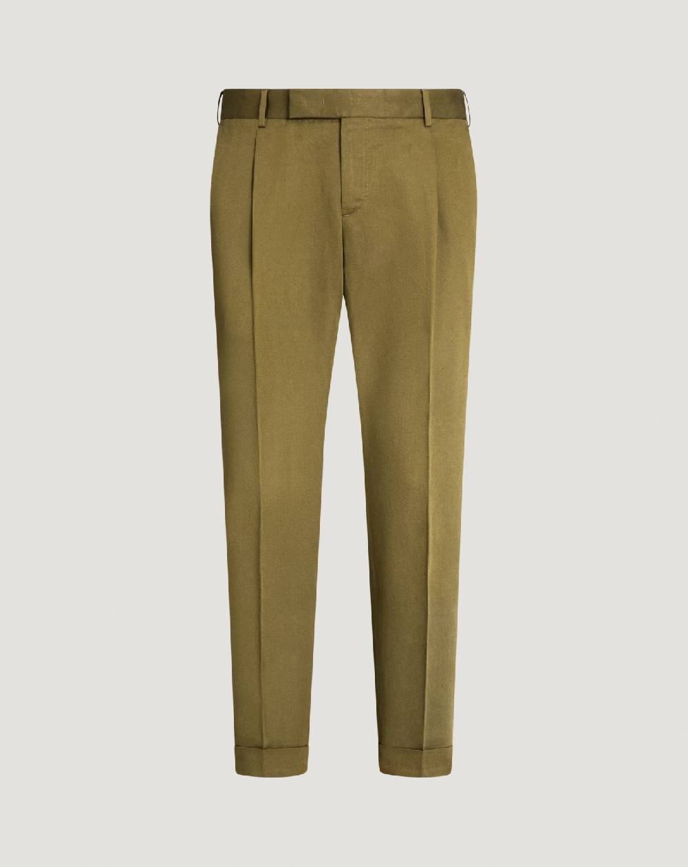 Pt Torino Pantaloni Rebel in gabardina di cotone e lino