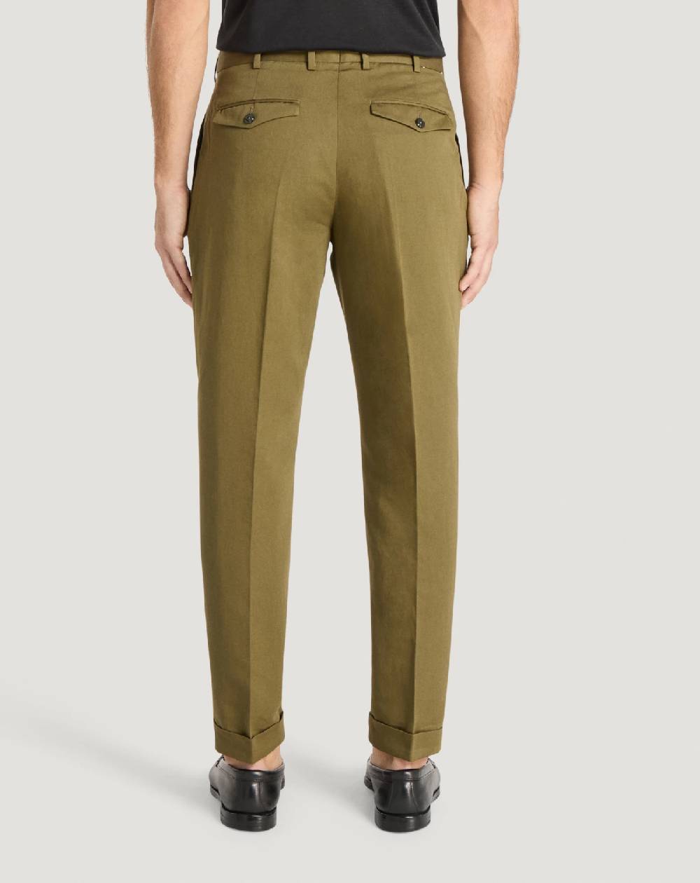 Pt Torino Pantaloni Rebel in gabardina di cotone e lino Vendita Calda