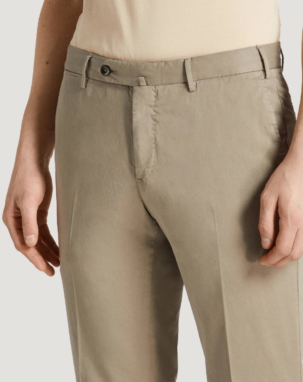 Pt Torino Pantaloni Slim in silkochino In Linea