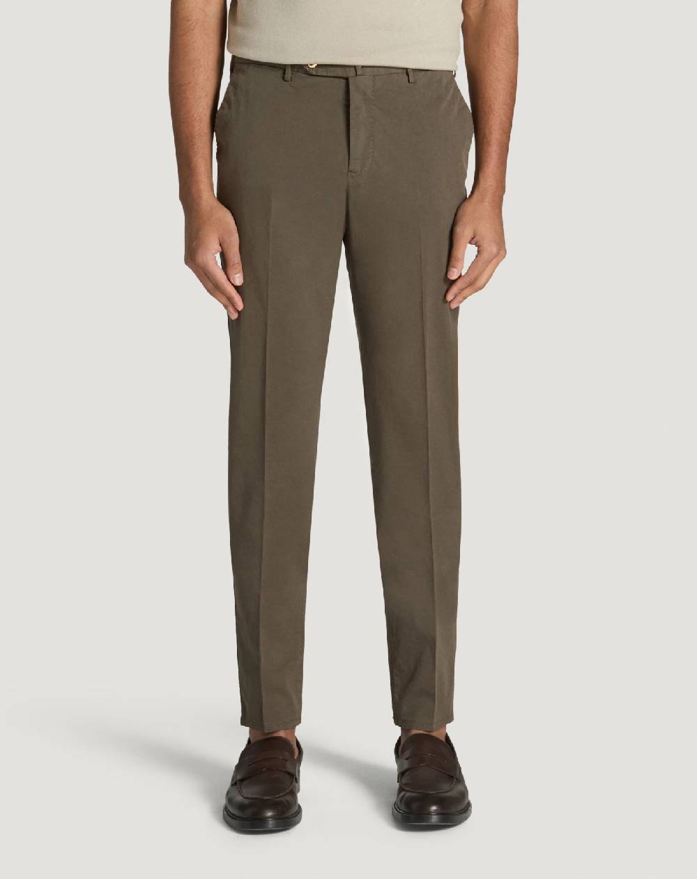 Pt Torino Pantaloni Slim in gabardina stretch Vendita