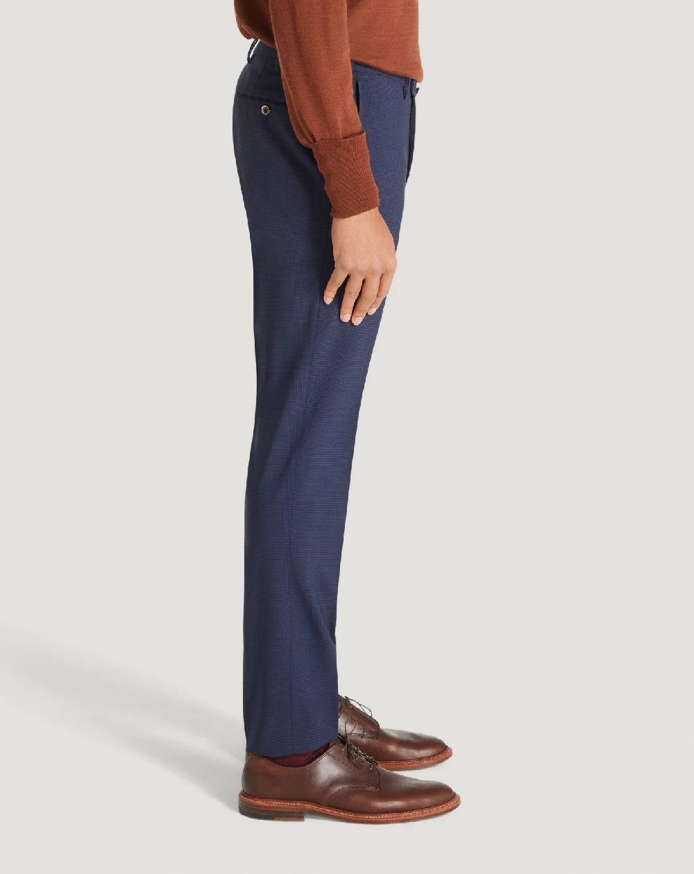 Pt Torino Pantaloni Superslim in lana a quadri Saldi