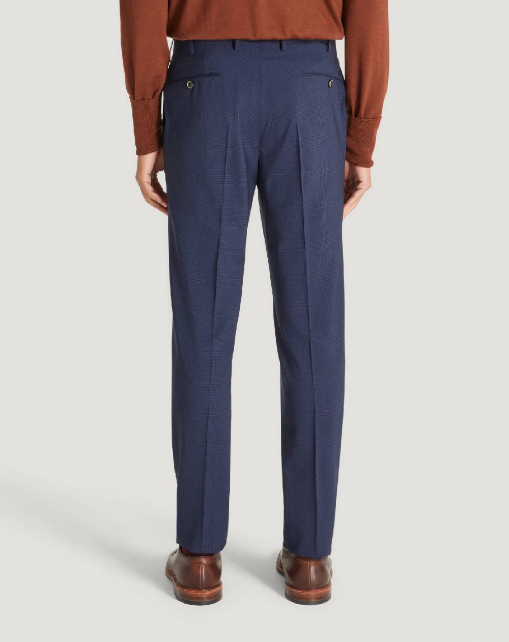 Pt Torino Pantaloni Superslim in lana a quadri Saldi