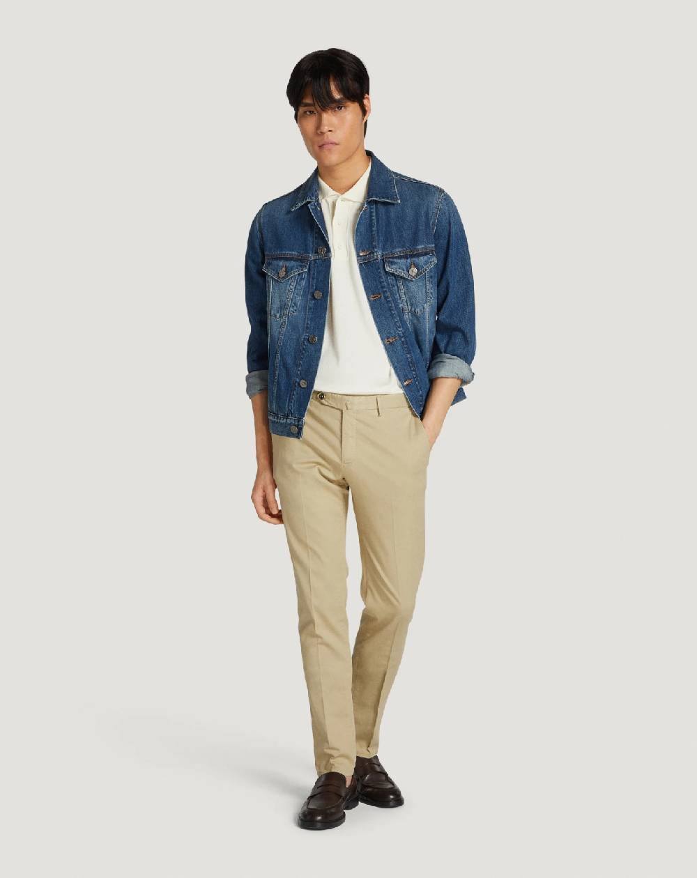 Pt Torino Pantaloni Superslim in tricotina stretch Vendita Calda