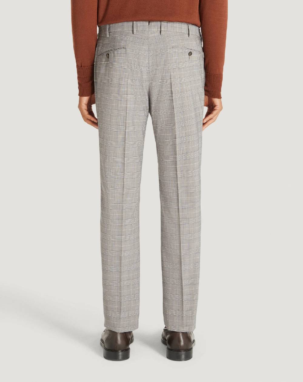 Pt Torino Pantaloni Superslim in tecno lana a quadri In Saldo