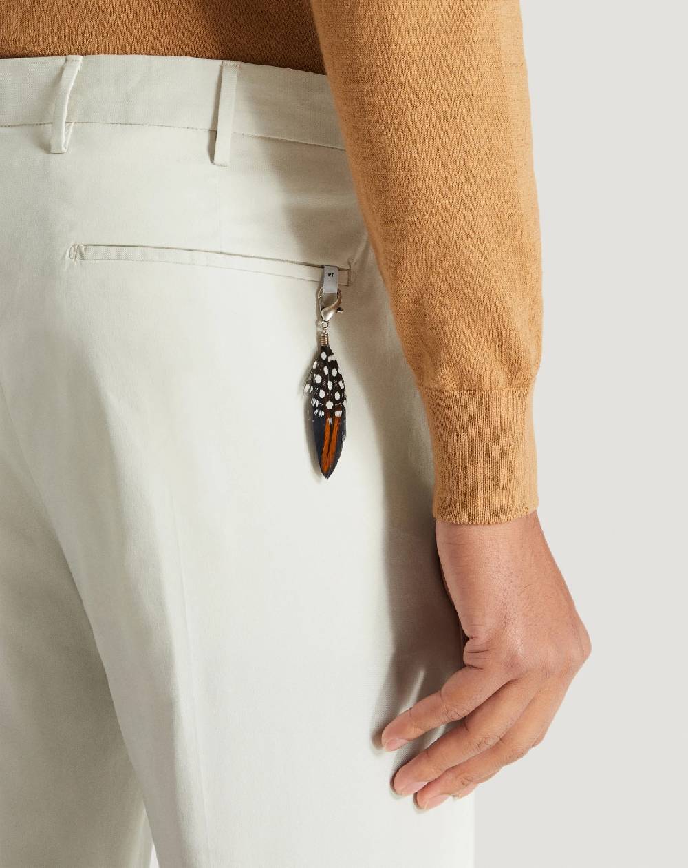 Pt Torino Pantaloni Dieci in gabardina stretch Italia