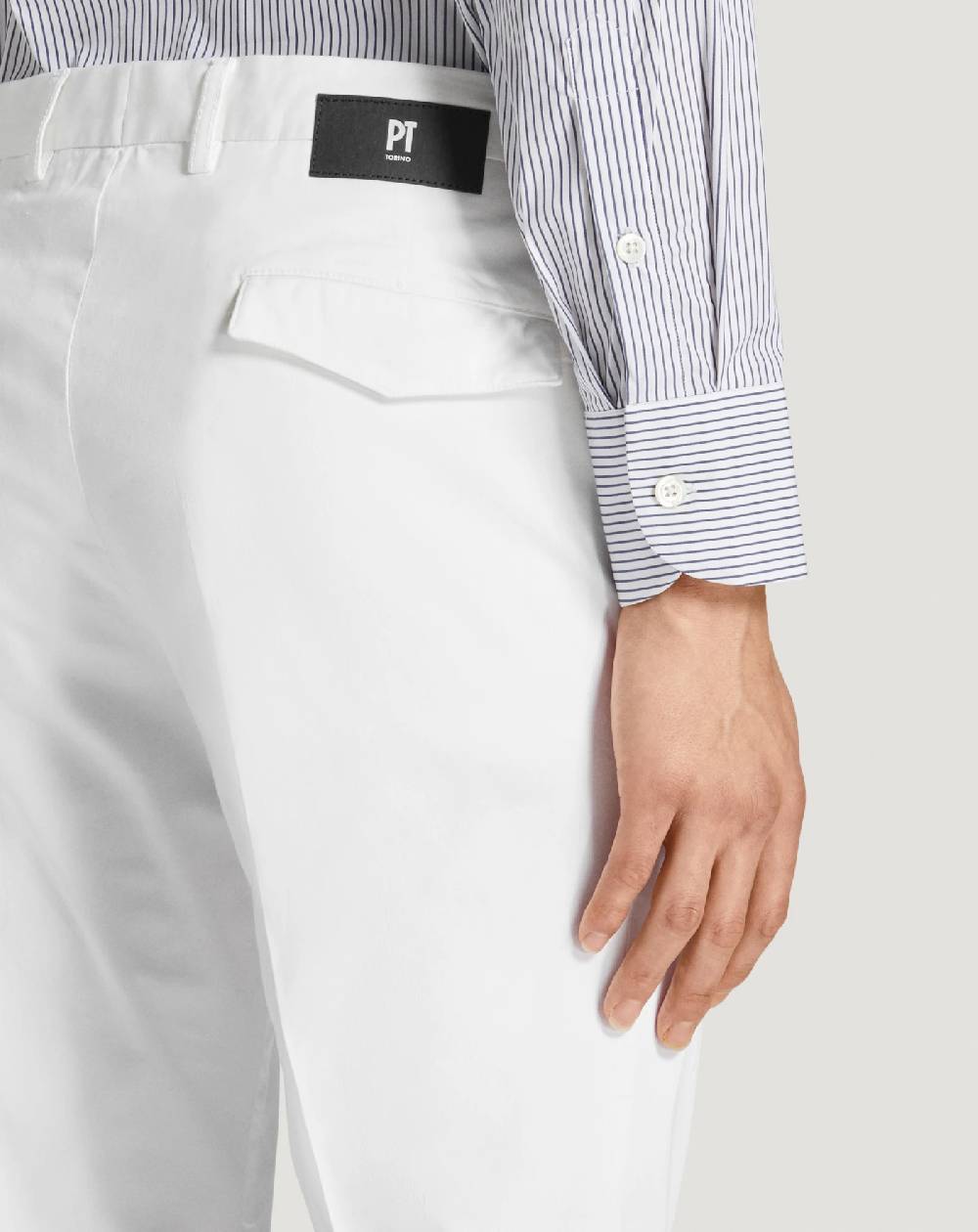 Pt Torino Pantaloni House in raso stretch Prezzo di fabbrica