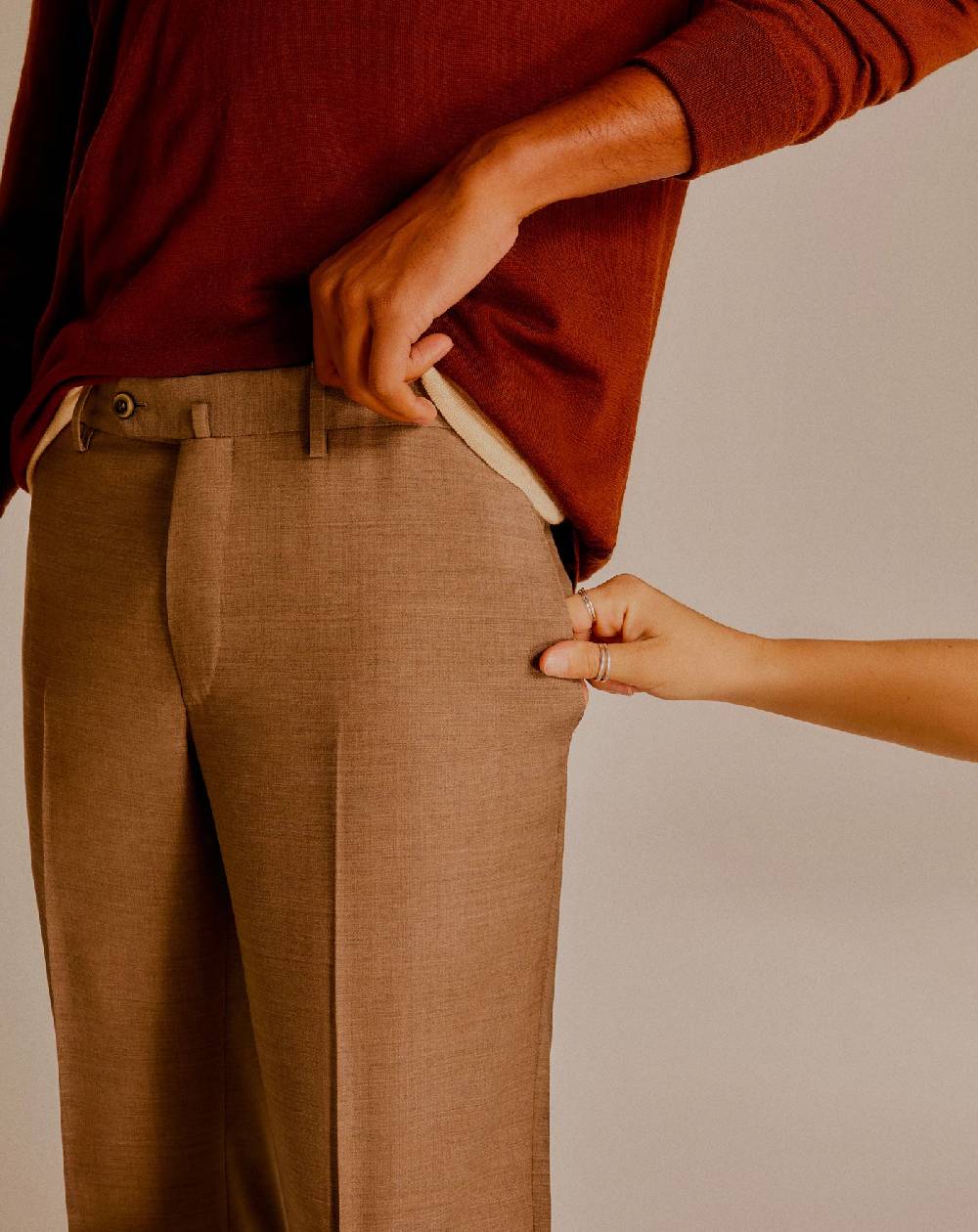 Pt Torino Pantaloni Superslim in lana four season Pezzi Unici