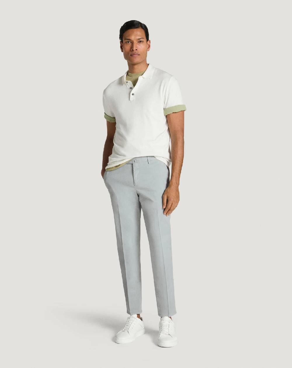 Pt Torino Pantaloni Slim in gabardina stretch Promozione Limitata