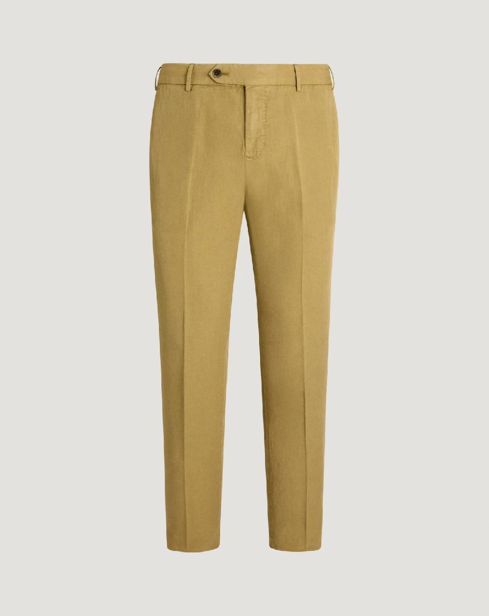 Pt Torino Pantaloni Slim in cotone e lino batavia