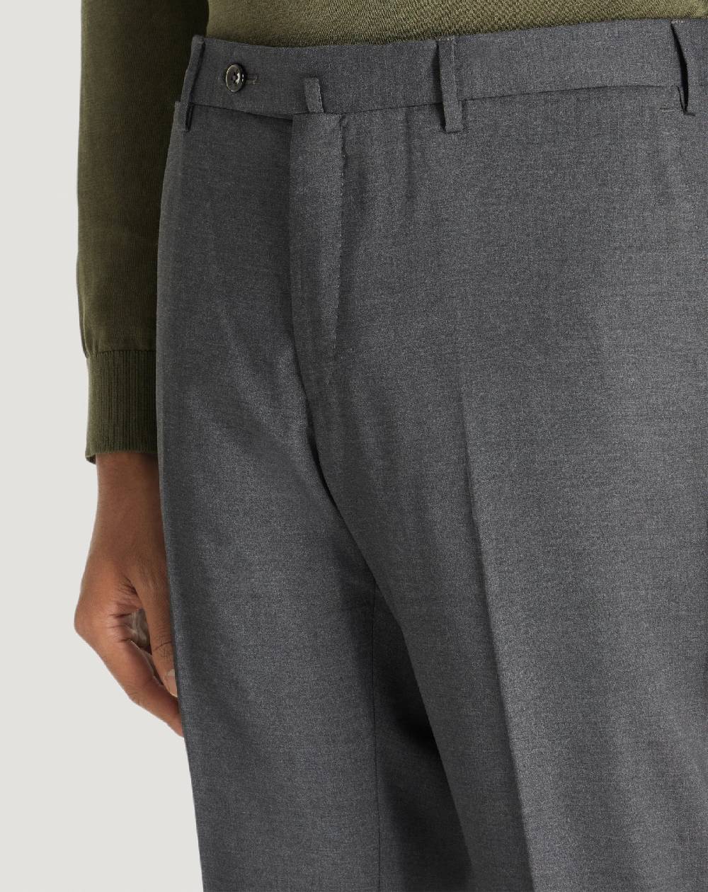 Pt Torino Pantaloni Slim in lana four season Sottocosto