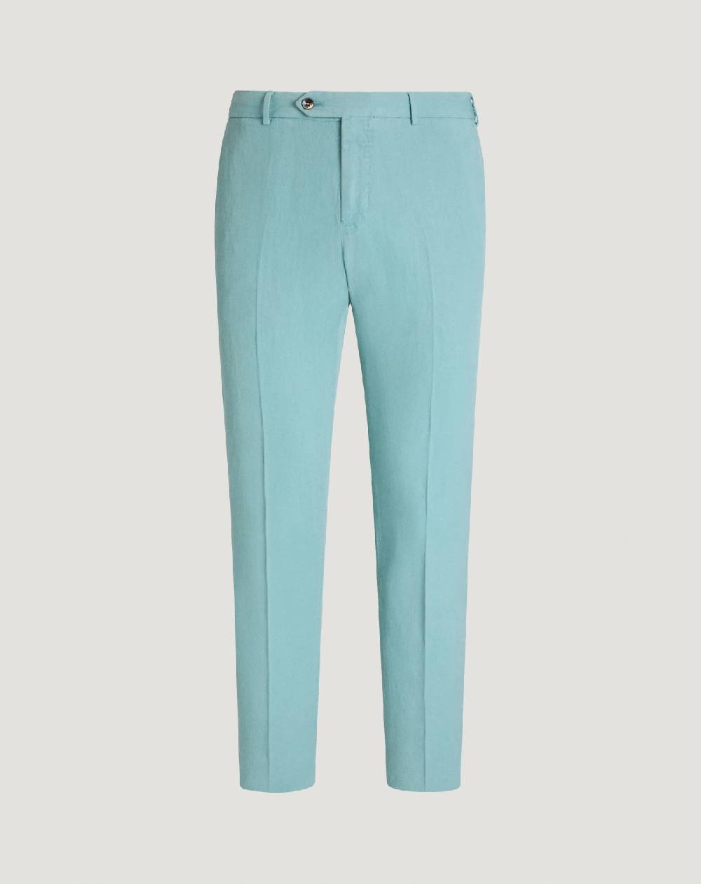 Pt Torino Pantaloni Slim in cotone e lino batavia