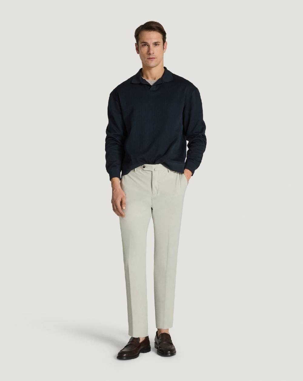 Pt Torino Pantaloni Slim in tessuto organico stretch Presa